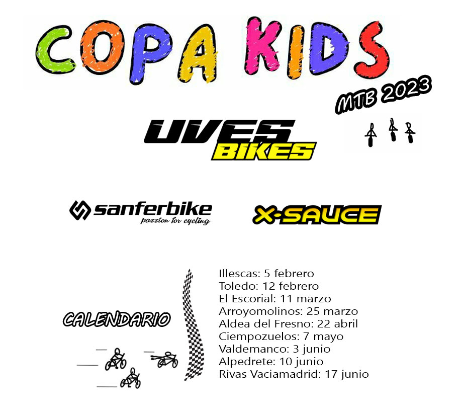 Cartel Copa Kids MTB 2023 9 sedes