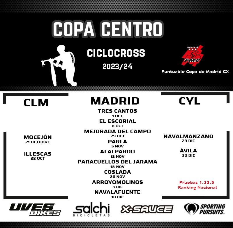 Cartel Copa Centro Ciclocross 2023-24