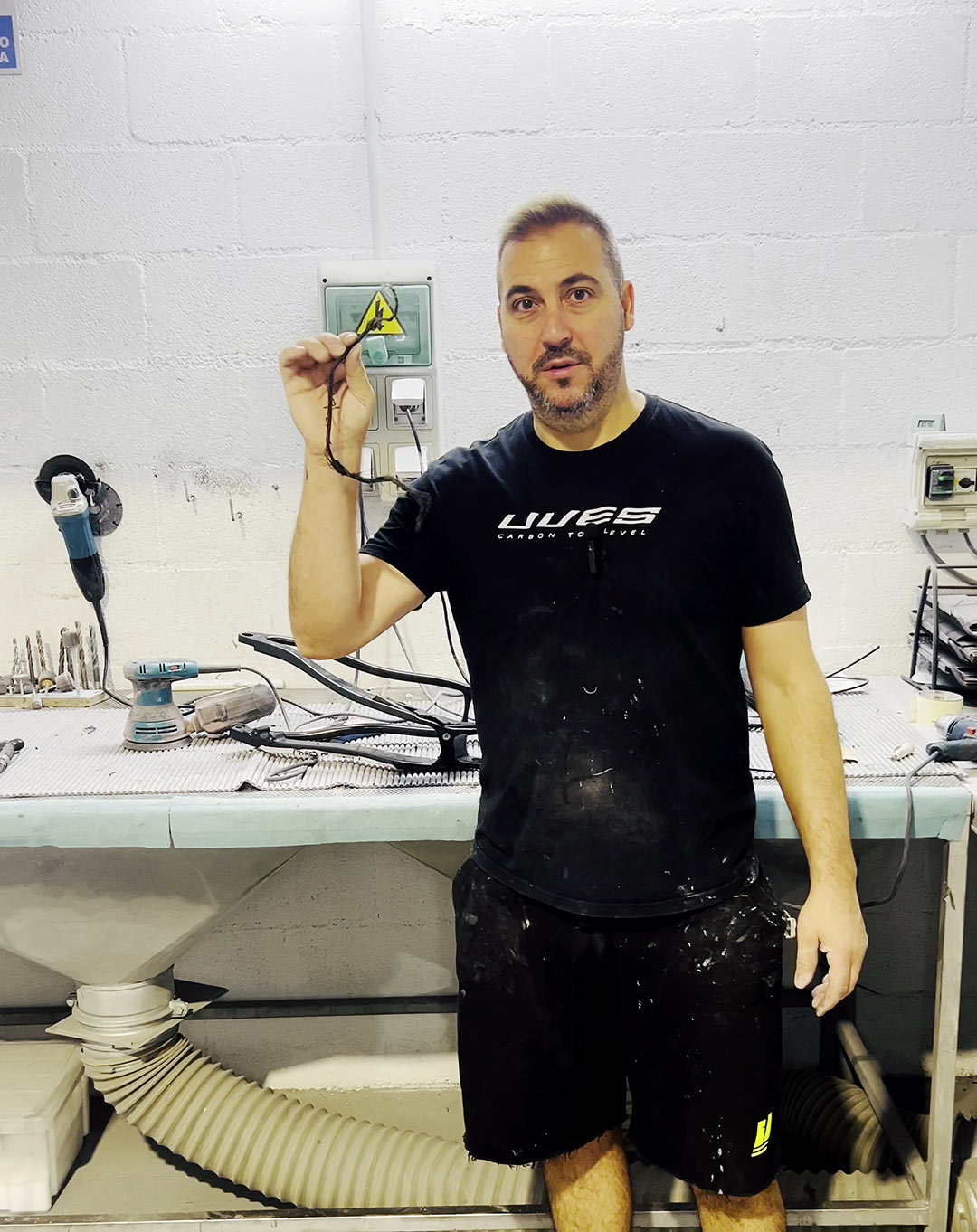 Reparación basculante carbono problema cableado